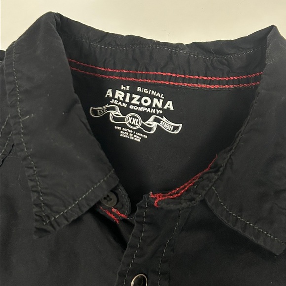 Arizona Jean Company Black Mechanic/Auto shop inspired graphic snap shirt - Picture 4 of 4